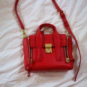 3.1 Phillip Lim Pashli Mini Satchel Red